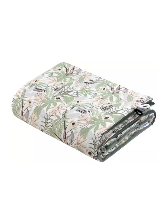 Jukki Blanket Cot Cotton Olive 100x140cm.