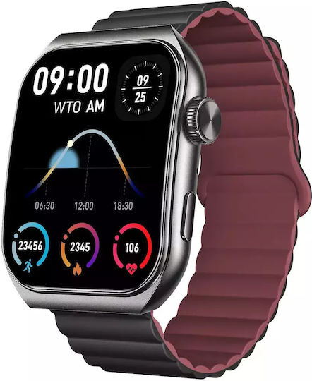 Forever Tiron SWM-300 Smartwatch με Παλμογράφο (Μαύρο)