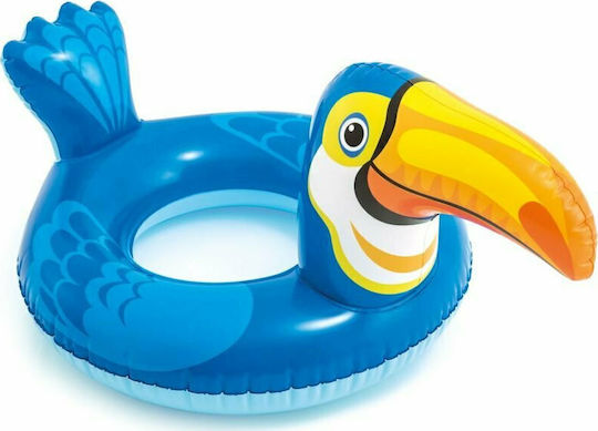 Intex Kids' Swim Ring Tucan with Diameter 89cm. for 3-6 Years Old Light Blue Toucan