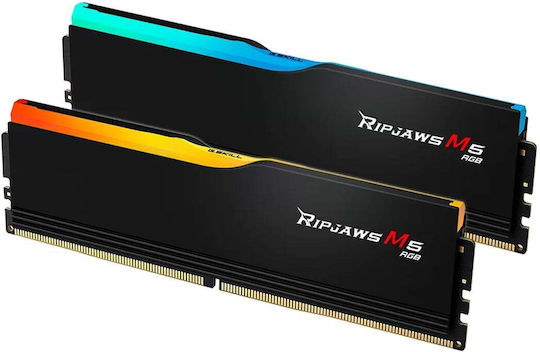 G.Skill Ripjaws M5 RGB DDR5 48GB Memorii RAM cu 2x24GB Module și Frecvență 5200 pentru Desktop