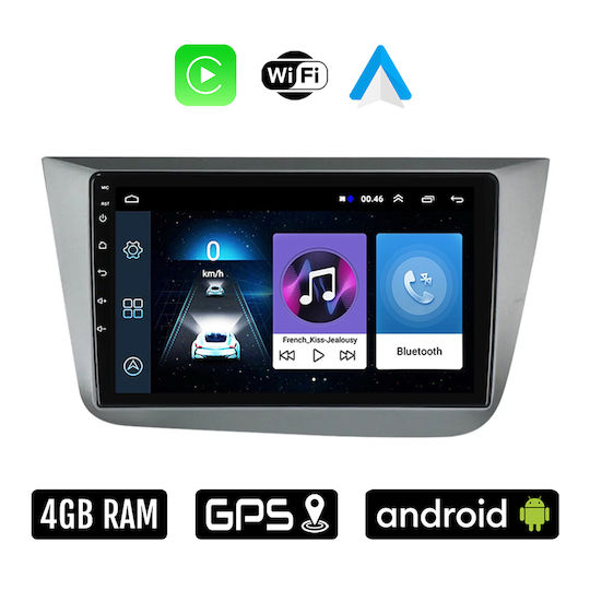 Car Audio System for Seat Toledo 2004-2009 (Bluetooth/USB/WiFi/GPS/Apple-Carplay/Android-Auto) with Touch Screen 9"