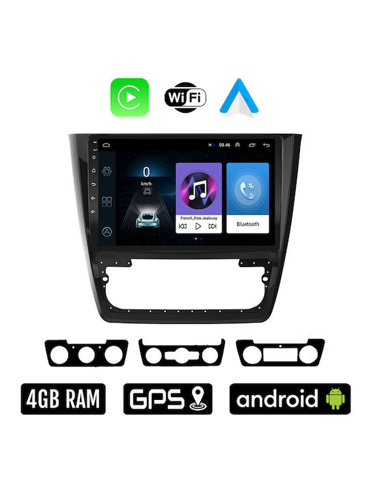 Car Audio System for Skoda Yeti 2014-2017 (Bluetooth/USB/WiFi/GPS/Apple-Carplay/Android-Auto) with Touch Screen 10"