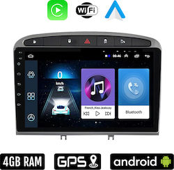 Car-Audiosystem für Peugeot RCZ 2009-2015 (Bluetooth/USB/WiFi/GPS/Apple-Carplay/Android-Auto) mit Touchscreen 9"