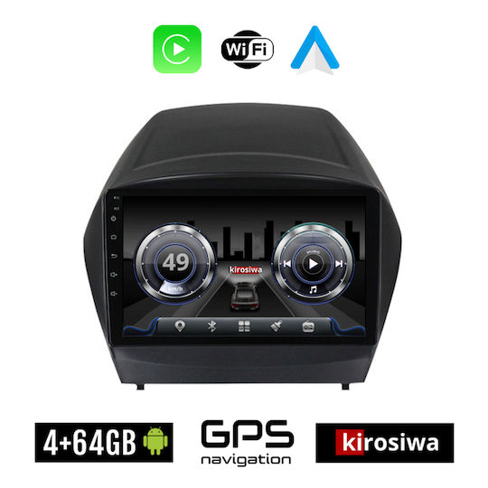 Kirosiwa Car Audio System for Hyundai iX35 2010-2015 (Bluetooth/USB/WiFi/GPS) with Touch Screen 9"