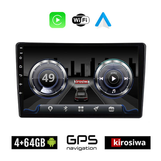 Kirosiwa Автомобилна Аудио Система (Блутут/USB/WiFi/GPS) с Тъчскрийн 9"