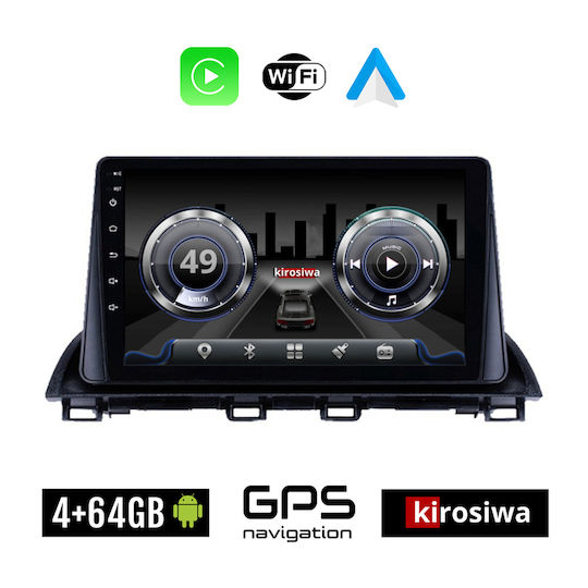 Kirosiwa Ηχοσύστημα Αυτοκινήτου για Mazda CX-4 2014 (Bluetooth/USB/WiFi/GPS) με Οθόνη Αφής 9"