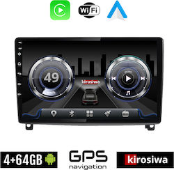 Kirosiwa Car-Audiosystem für Peugeot 407 2004-2011 (Bluetooth/USB/WiFi/GPS/Apple-Carplay/Android-Auto) mit Touchscreen 9"