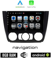 Car-Audiosystem für BMW E81 / E82 / E87 (Bluetooth/USB/WiFi/GPS/Apple-Carplay/Android-Auto) mit Touchscreen 9"