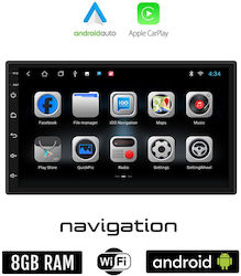 Sistem Audio Auto pentru Citroen C2 (Bluetooth/USB/WiFi/GPS/Apple-Carplay/Android-Auto) cu Ecran Tactil 7"