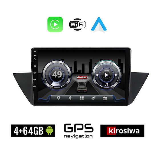 Kirosiwa Ηχοσύστημα Αυτοκινήτου για BMW X1 (E84) 2009-2015 (Bluetooth/USB/WiFi/GPS) με Οθόνη Αφής 10"