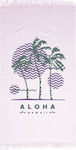 Πετσέτα-παρεό 90x160 Aloha Λιλά Βαμβακερή Borea