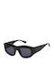 Gigi Barcelona Gigi Unisex Sunglasses with Black Plastic Frame and Black Lens 6771/1