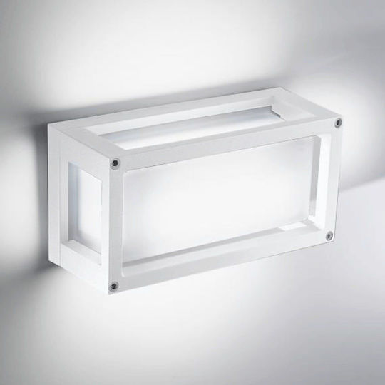Zafferano Wall-Mounted Outdoor Light LED IP54 10W with Warm White Light 12.2x25x9.5εκ.