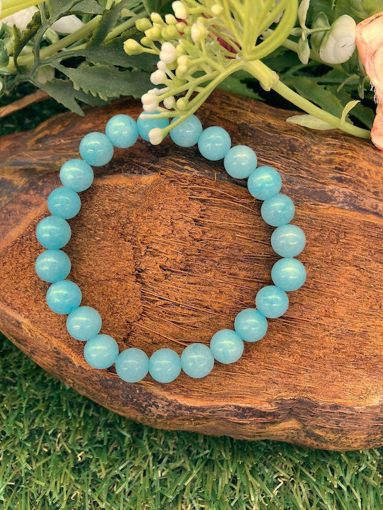 8mm Amazonite Beaded Bracelet