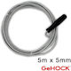 GeHock Steel Drain Unblockers 5m with Maximum Unclogging Thickness 5mm