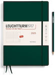 Week Planner 2025 Β5 Hardcover Forest Green Leuchtturm 4004117651380