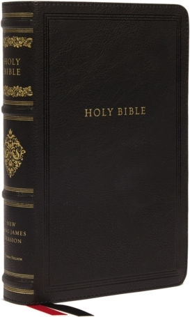Nkjv Persönliche Größe Referenzbibel Sovereign Collection Leathersoft Schwarz Rote Buchstaben Comfort Print Thomas Nelson Verlag Leder Feinbindung