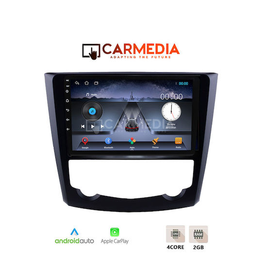 Carmedia Ηχοσύστημα Αυτοκινήτου για Renault Kadjar 2015+ (Bluetooth/USB/WiFi/GPS/Apple-Carplay/Android-Auto) με Οθόνη Αφής 9"