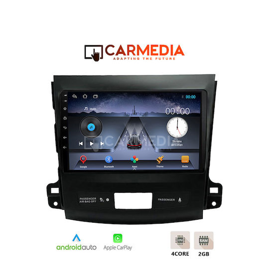 Carmedia Car Audio System for Peugeot 4007 Mitsubishi Outlander Citroen C-Crosser 2007 (Bluetooth/USB/WiFi/GPS/Apple-Carplay/Android-Auto) with Touch Screen 9"