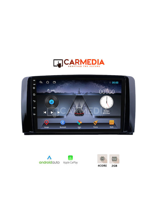 Carmedia Ηχοσύστημα Αυτοκινήτου για Mercedes-Benz R-Class W251 2006-2015 (Bluetooth/USB/WiFi/GPS/Apple-Carplay/Android-Auto) με Οθόνη Αφής 9"
