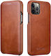 iCarer Back Cover Leather Waterproof Brown (iPhone 12 Pro Max)