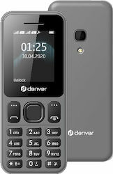 Denver FAS-1860L Dual SIM Κινητό με Κουμπιά (Αγγλικό Μενού) Γκρι