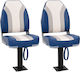 Boat Seat Set 4 Pieces High Back Folding 3284305
