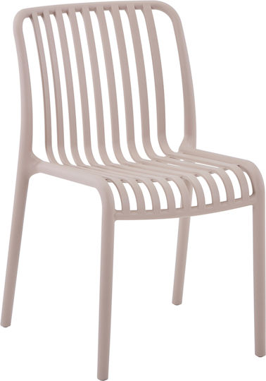 Καρέκλα Catering Πολυπροπυλενίου Καπουτσίνο 48x44εκ.