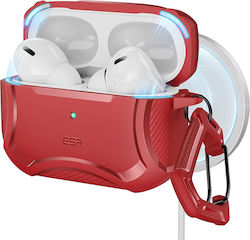 ESR Cyber Armor Hülle Kunststoff in Rot Farbe für Apple AirPods Pro 2