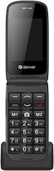 Denver BAS-24600L Dual SIM Κινητό με Μεγάλα Κουμπιά (Αγγλικό Μενού) Μαύρο