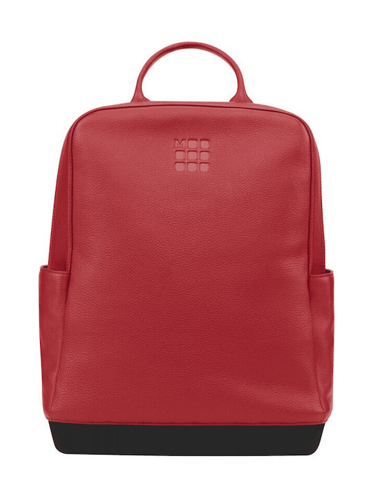 Moleskine Leather Backpack Red 13lt