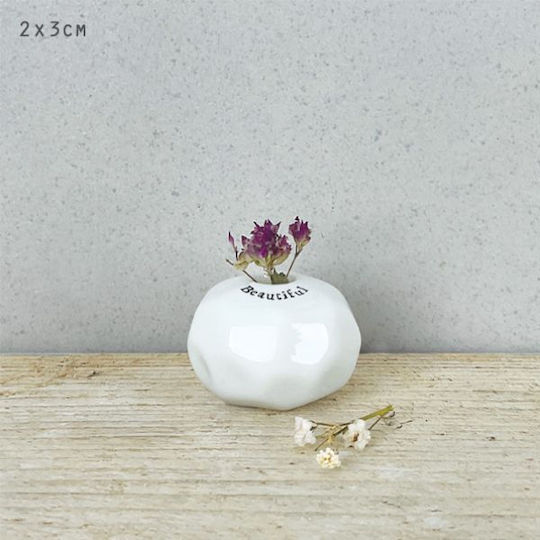 Synchronia Decorative Vase White
