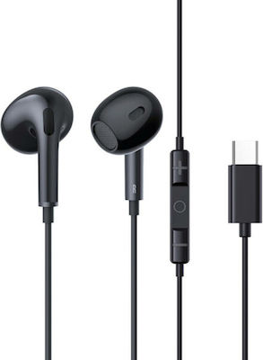 Baseus Encok Cz17 In-ear Handsfree Headphones with Connector USB-C Black