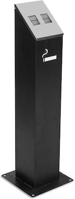 Green City International Metallic Waste Bin Black