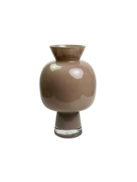 Atmosphera Decorative Vase Brown 13x13x22.5cm