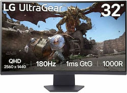 LG 32GS60QC-B VA HDR Curved Monitor 32" QHD 2560x1440 180Hz with Response Time 1ms GTG