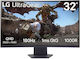LG UltraGear 32GS60QC-B VA HDR Curved Gaming Monitor 31.5" QHD 2560x1440 180Hz με Χρόνο Απόκρισης 1ms GTG