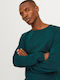 Long Sleeve Sweater Deep Teal Twist