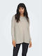 Only Damen Langarm Pullover Beige