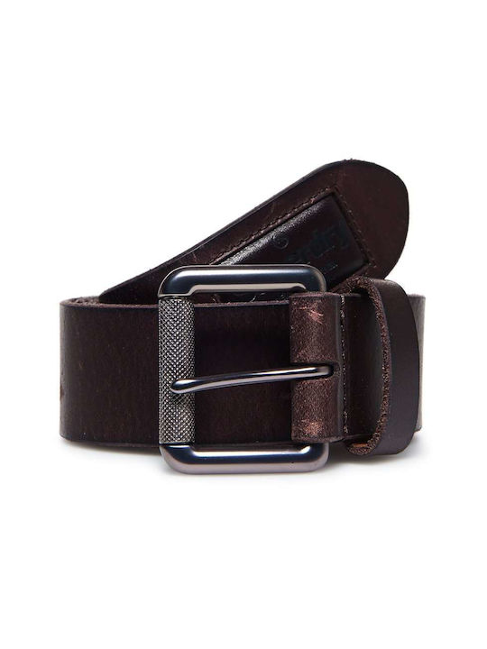 Superdry Men's Leather Belt Brown