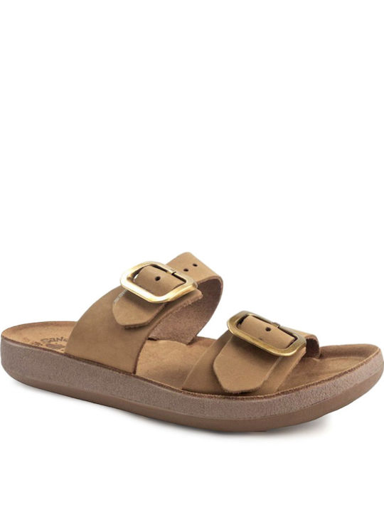 Fantasy Sandals Tessa Leather Women's Flat Sand...