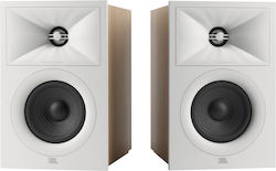 JBL Pair of Hi-Fi Speakers Bookself 125W 2 No of Drivers W17.5xD21.7xH27.2cm. White