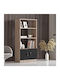 Bibliothek Edgware Black Velvet-Black Metal 63.6x37.6x140cm