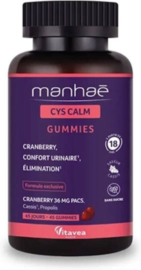 Vitavea Manhae Cys Calm Besondere Nahrungsergänzungsmittel für Stress 45 Gummibärchen
