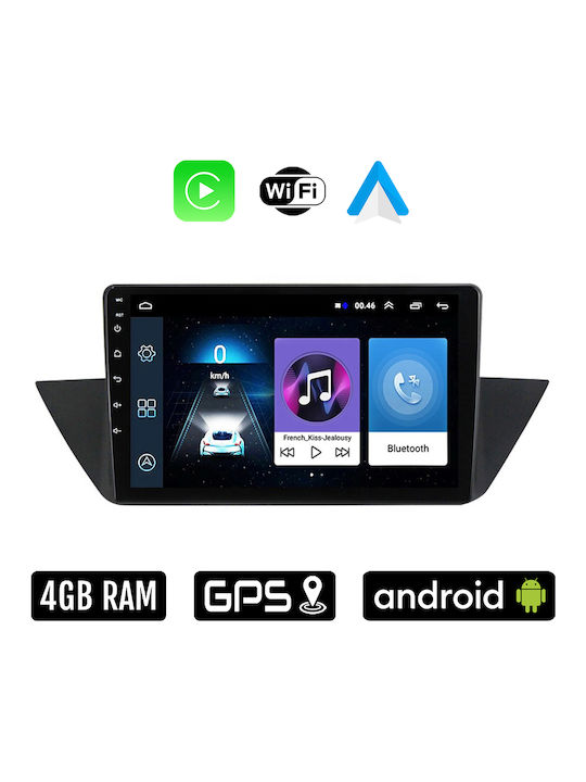 Auto-Audiosystem für BMW X1 (E84) 2009 - 2015 (Bluetooth/USB/WiFi/GPS/Apple-Carplay/Android-Auto) mit Touchscreen 10"