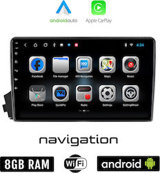 Car-Audiosystem für Ssangyong Actyon / Kyron (Bluetooth/USB/WiFi/GPS/Apple-Carplay/Android-Auto) mit Touchscreen 9"