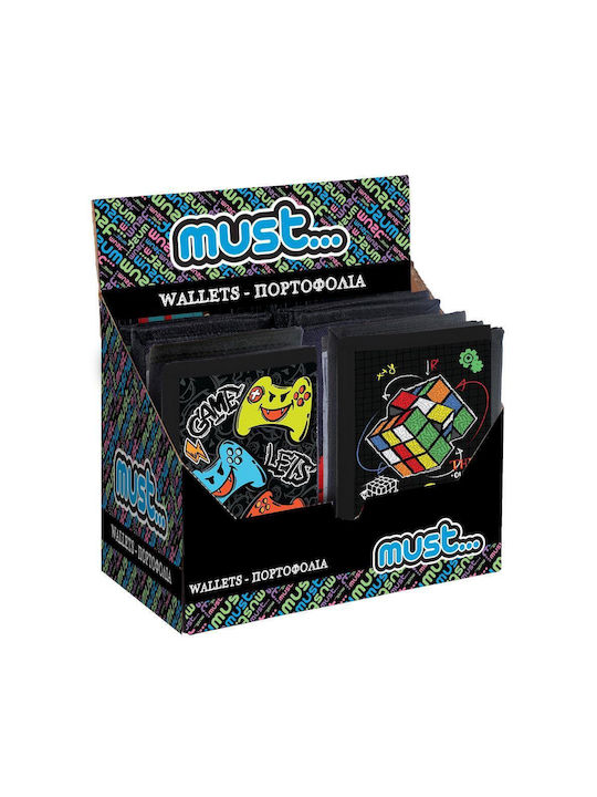 Must Kids Wallet with Velcro (Various Designs) 1pc