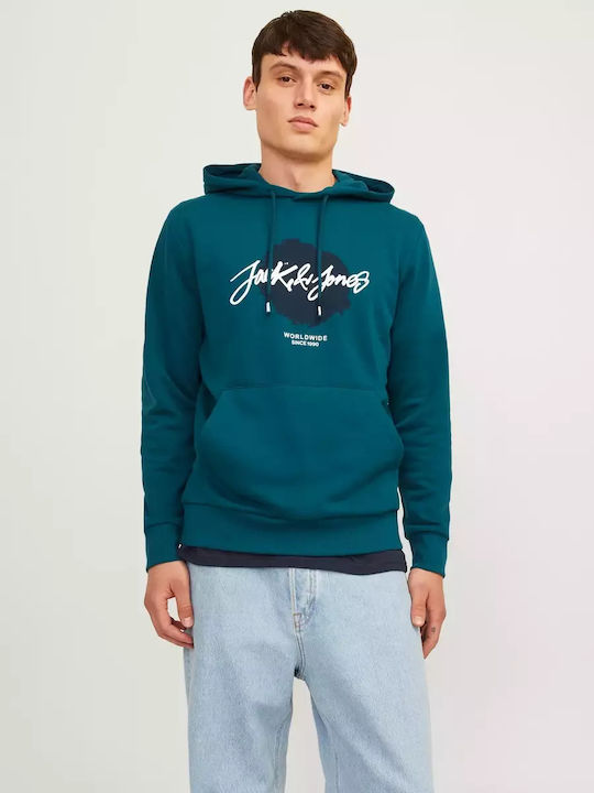 Φούτερ με Κουκούλα Deep Teal