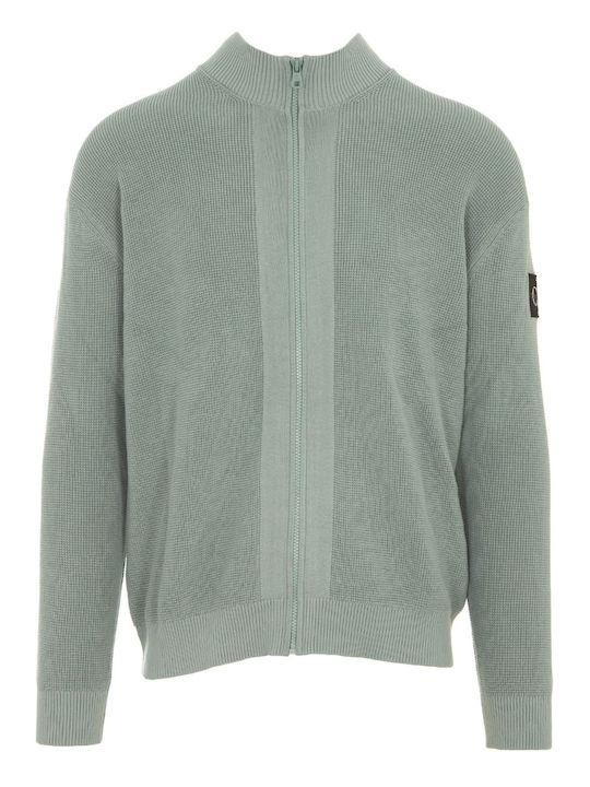 Men's Grey Knitted Cardigan