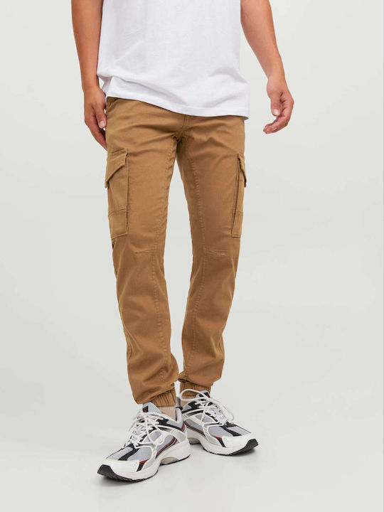 Jack & Jones Ανδρικό Παντελόνι Cargo Ελαστικό σε Tapered Γραμμή Ταμπα